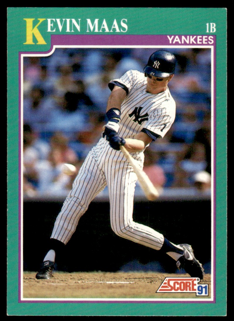 1991 Score #600 Kevin Maas New York Yankees | eBay