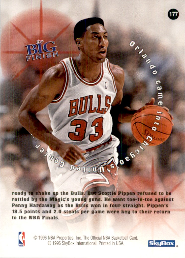 1996-97 NBA Hoops Scottie Pippen Basketball Cards #177 | eBay