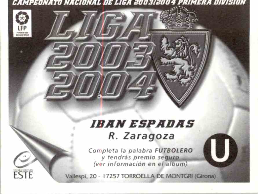 2003 Liga Este 2003 2004 Base Iban Espadas On Kronozio