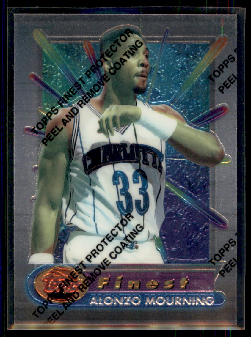 1994-95 Finest Alonzo Mourning Charlotte Hornets #100 - Picture 1 of 2