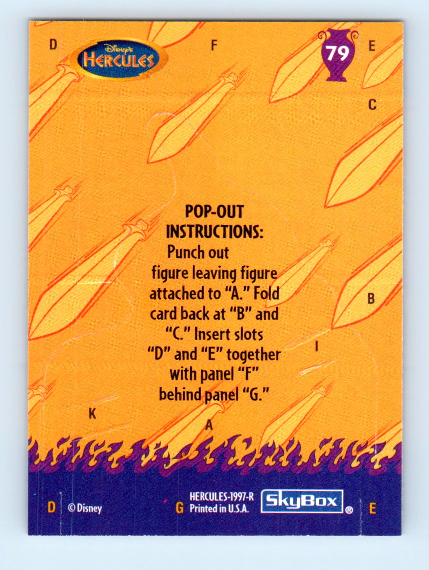 1997 SkyBox Disney's Hercules #79 card back image