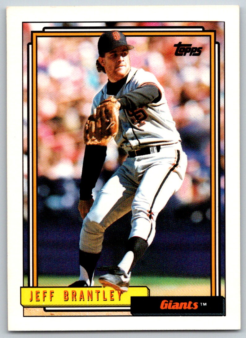 1992 Topps Jeff Brantley #491 card front image
