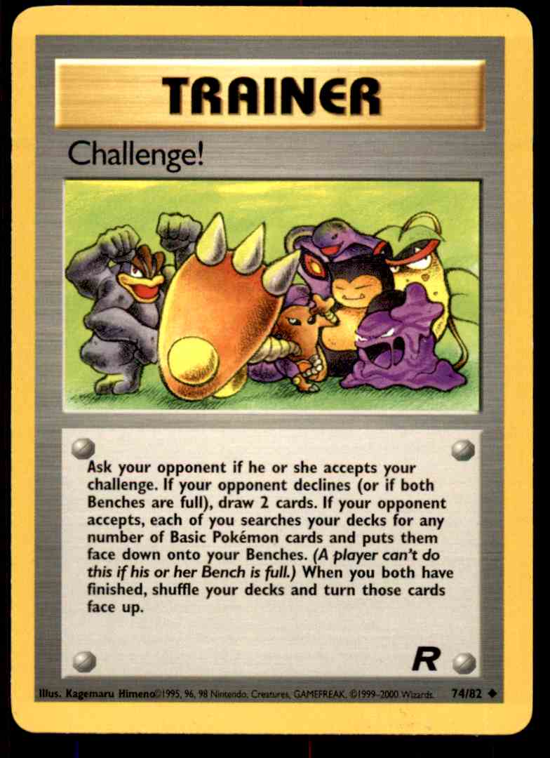 2000 Pokemon Team Rocket Unlimited Challenge 74 On