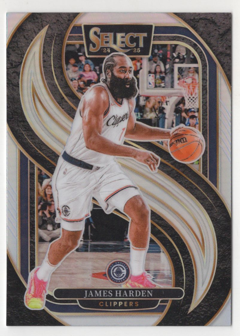 2024-25 Panini Select Silver Prizm James Harden Los Angeles