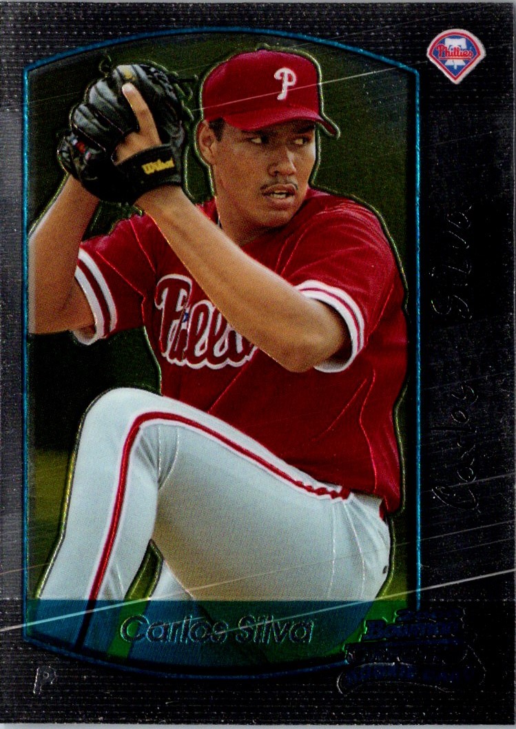 2000 Bowman Draft Picks & Prospects Chrome Carlos Silva #66