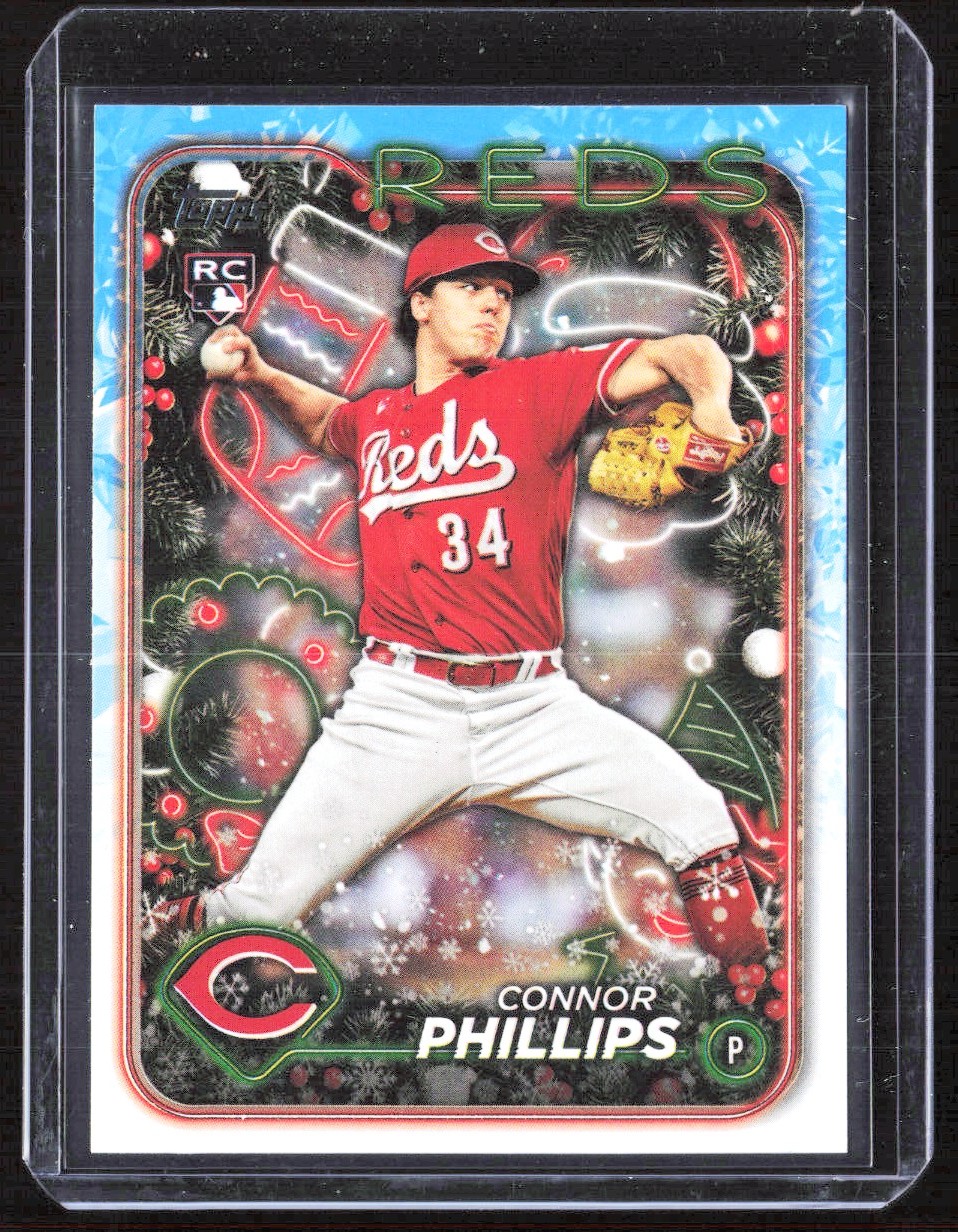 2024 4654E Topps Holiday Connor Phillips Rookie Cincinnati Reds