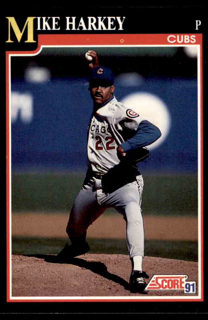 1991-92 Score MLB Baseball Mike Harkey #322