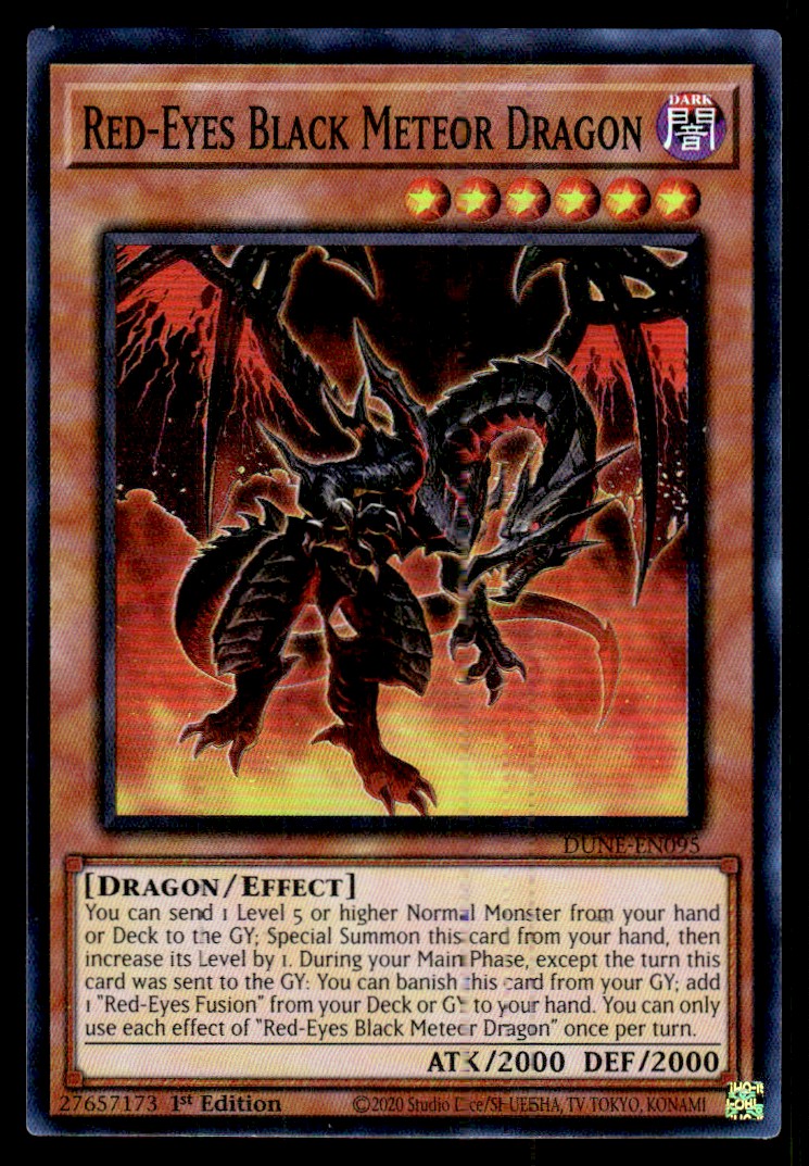 2023 YUGIOH DUELIST NEXUS red-eyes black meteor dragon #95 on Kronozio