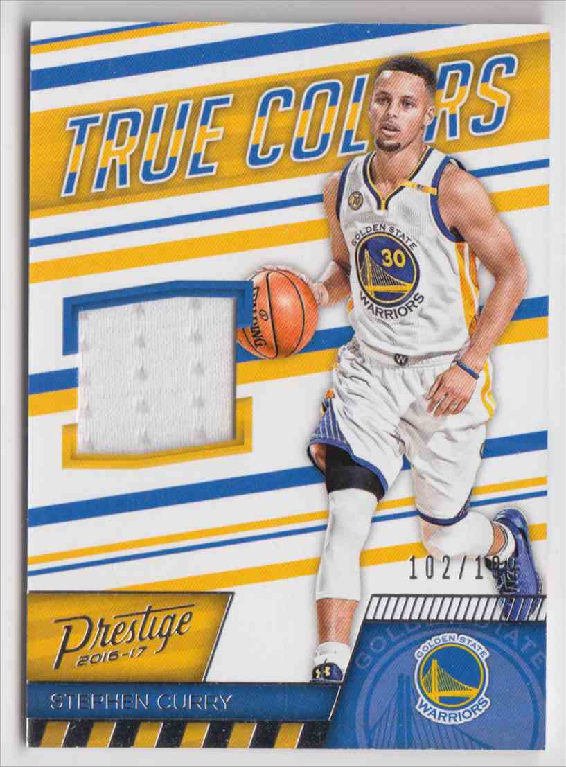 2016-17 Panini Prestige True Colors Stephen Curry #28 on Kronozio