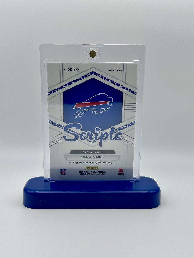 Khalil Shakir Auto 2024 Panini Mosaic Scripts Silver Buffalo Bills