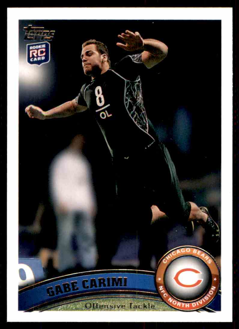 2011 Topps Football Card Gabe Carimi RC #213