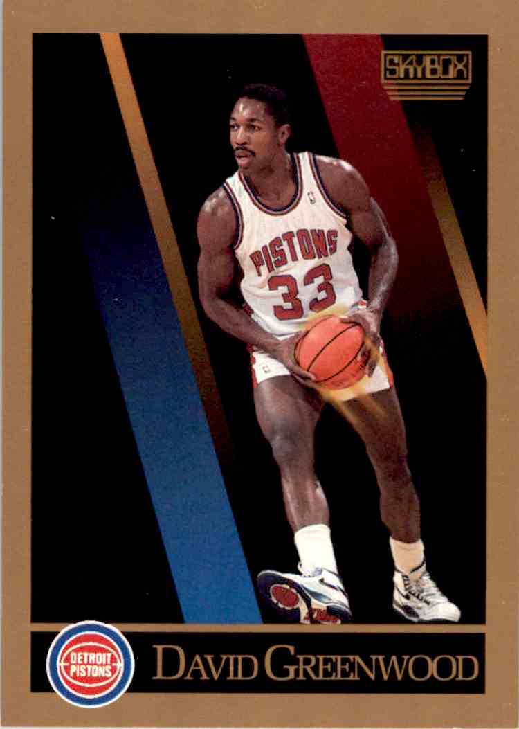 David Greenwood 1990-91 Skybox # 86 Mint Detroit Pistons Basketball Card 