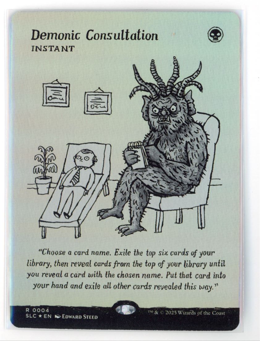 SLC Demonic Consultation #4 FOIL Borderless Secret Lair