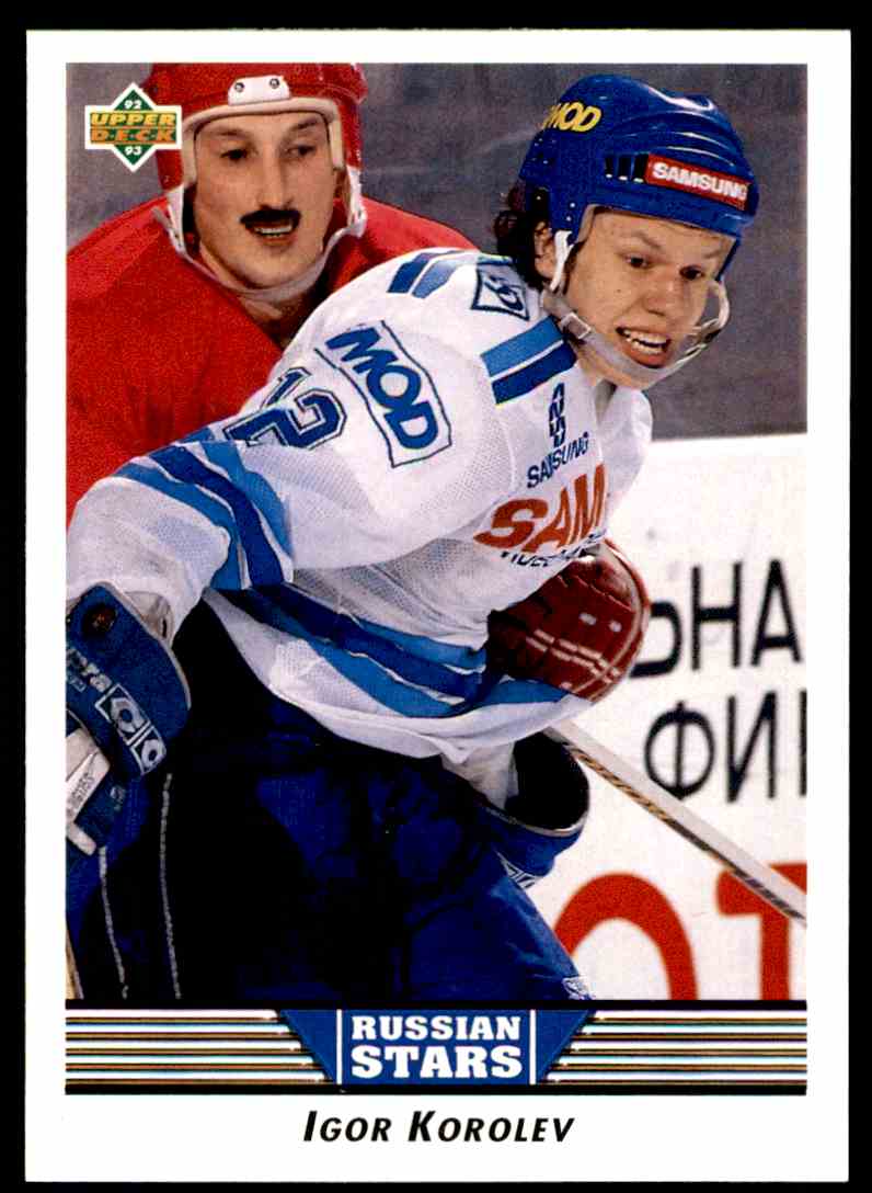 1992-93 Upper Deck Profiles Igor Korolev #338