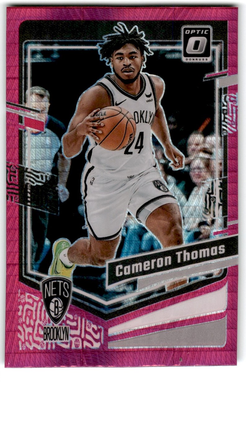 その他 Cameron Thomas Donruss Pink Laser Auto 2023-24 Donruss Optic Pink Cameron Thomas New Jersey Nets #9 | eBay