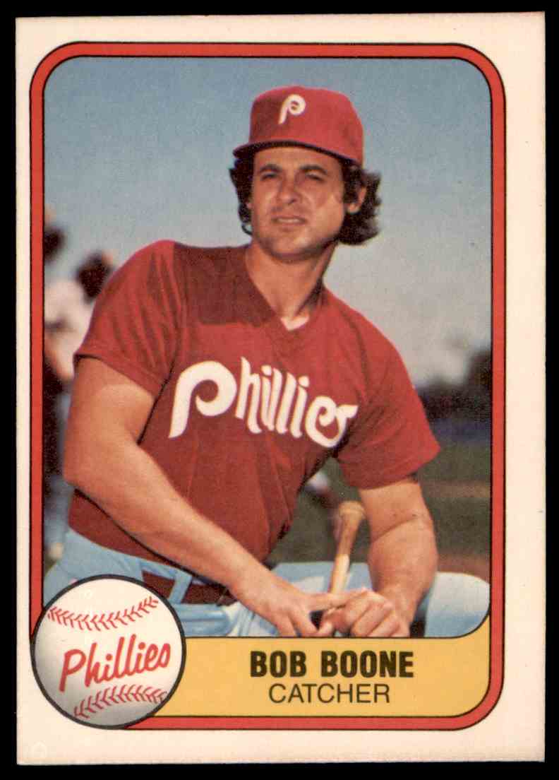 1981 Fleer MLB Baseball Bob Boone #4
