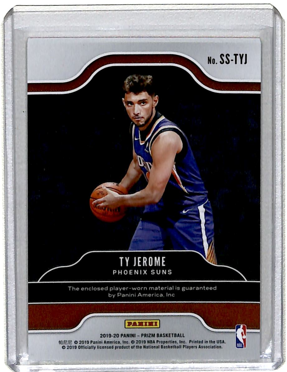 2019-20 Panini Prizm Sensational Swatches Ty Jerome #SS-TYJ card back image