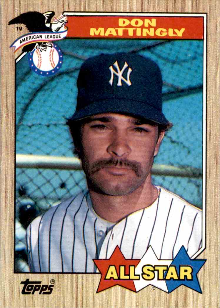 1987 Topps All Star Don Mattingly 606 On Kronozio