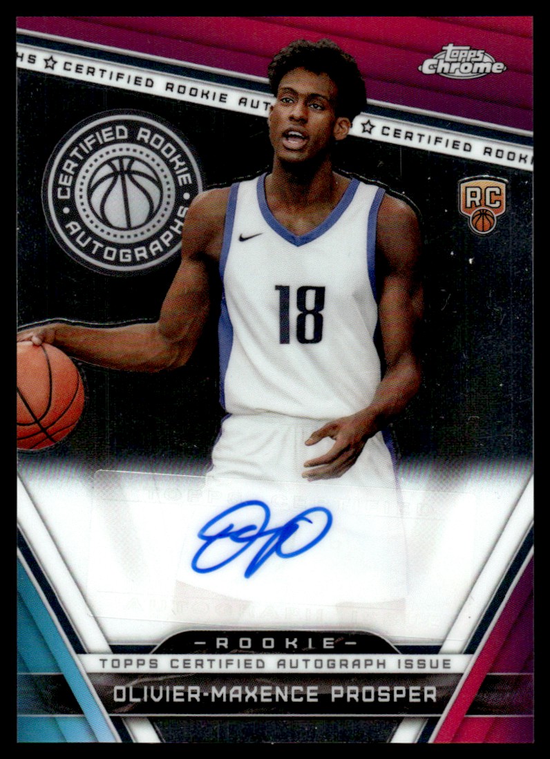 2023-24 Topps Chrome Certified Rookie Autographs Olivier-Maxence
