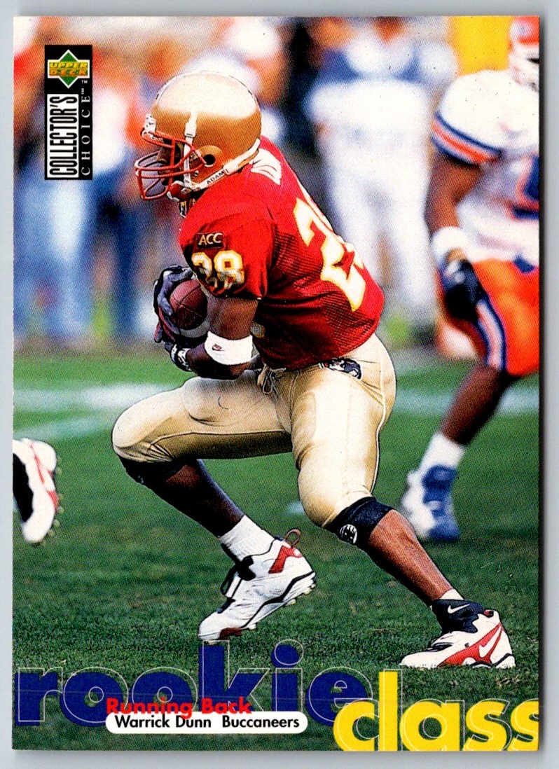 1997 Collector's Choice Tampa Bay Buccaneers Warrick Dunn #TB8 on Kronozio