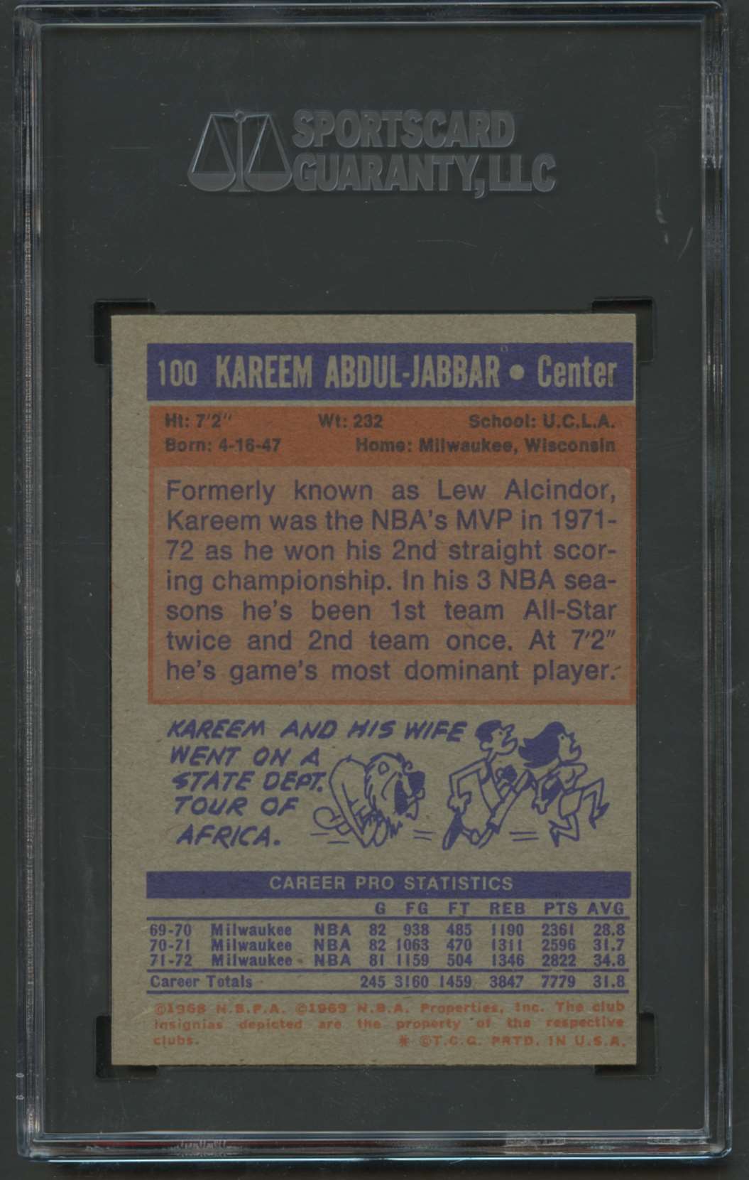 1972 73 Topps Kareem Abdul Jabbar On Kronozio