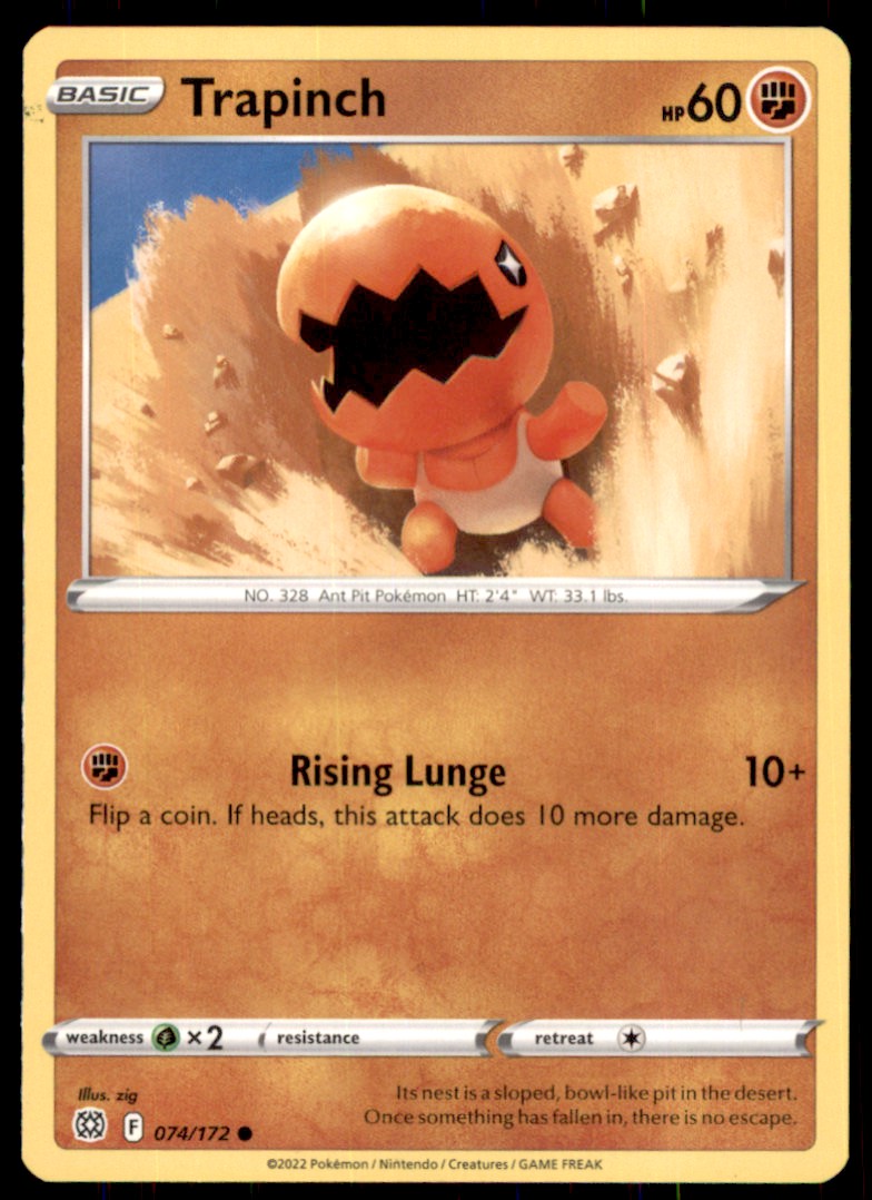trapinch pokemon cards 69/101 - ex Dragon Frontiers variation to centering Pokemon Card - Legend Maker