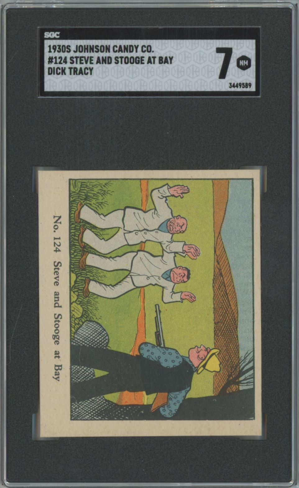 1930 Johnson Candy Co. Dick Tracy Steve & Stooge at Bay SGC 7 #124