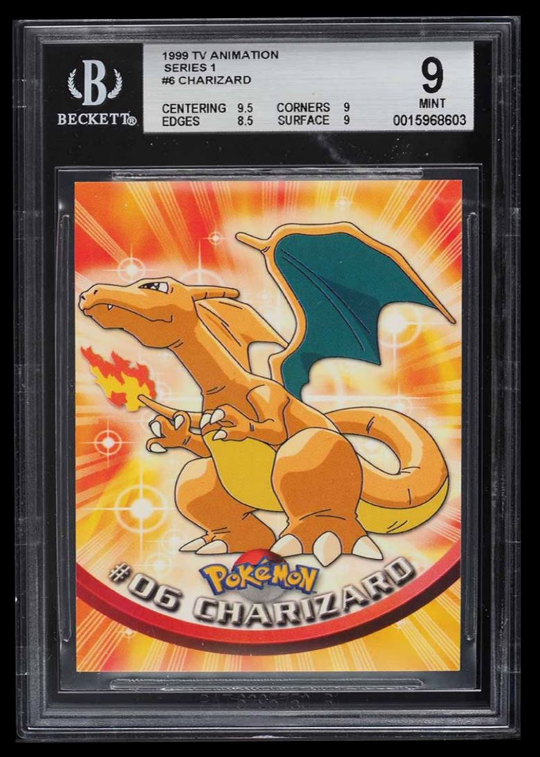 1999 Pokemon Topps TV Animation Series 1 Charizard #6 on Kronozio