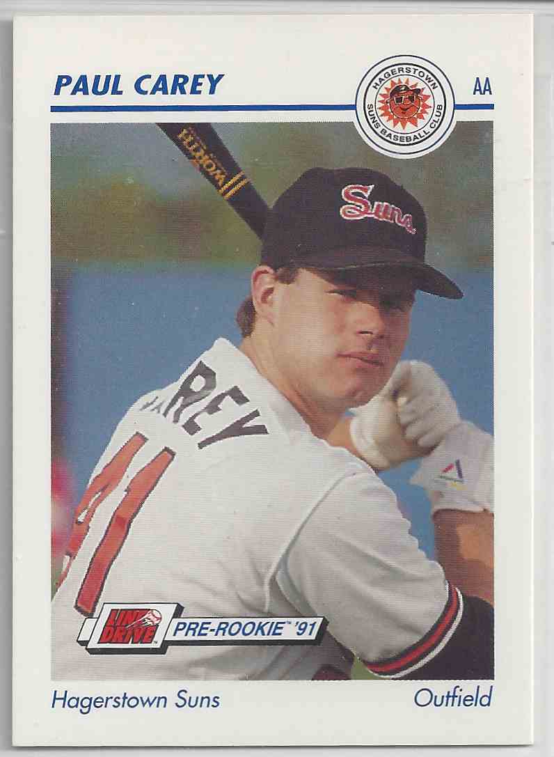 1991 Impel Pre-Rookie Paul Caret #228 card front image
