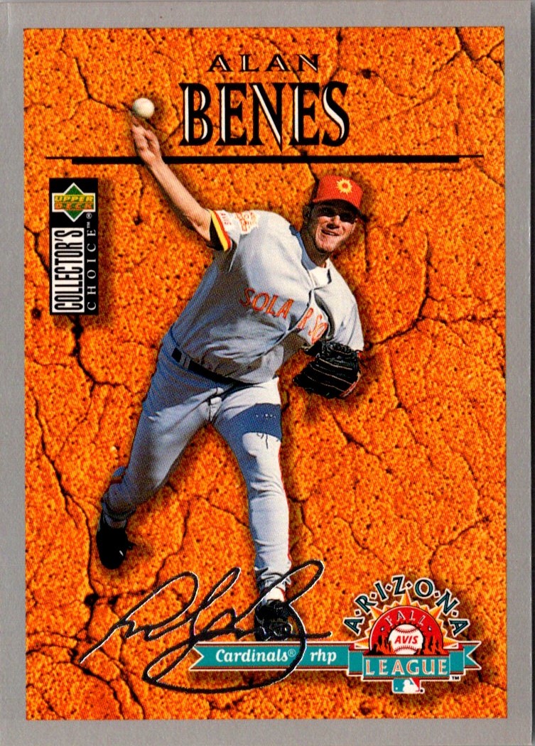 1996 Collector's Choice Gold Signature Alan Benes 654 on Kronozio
