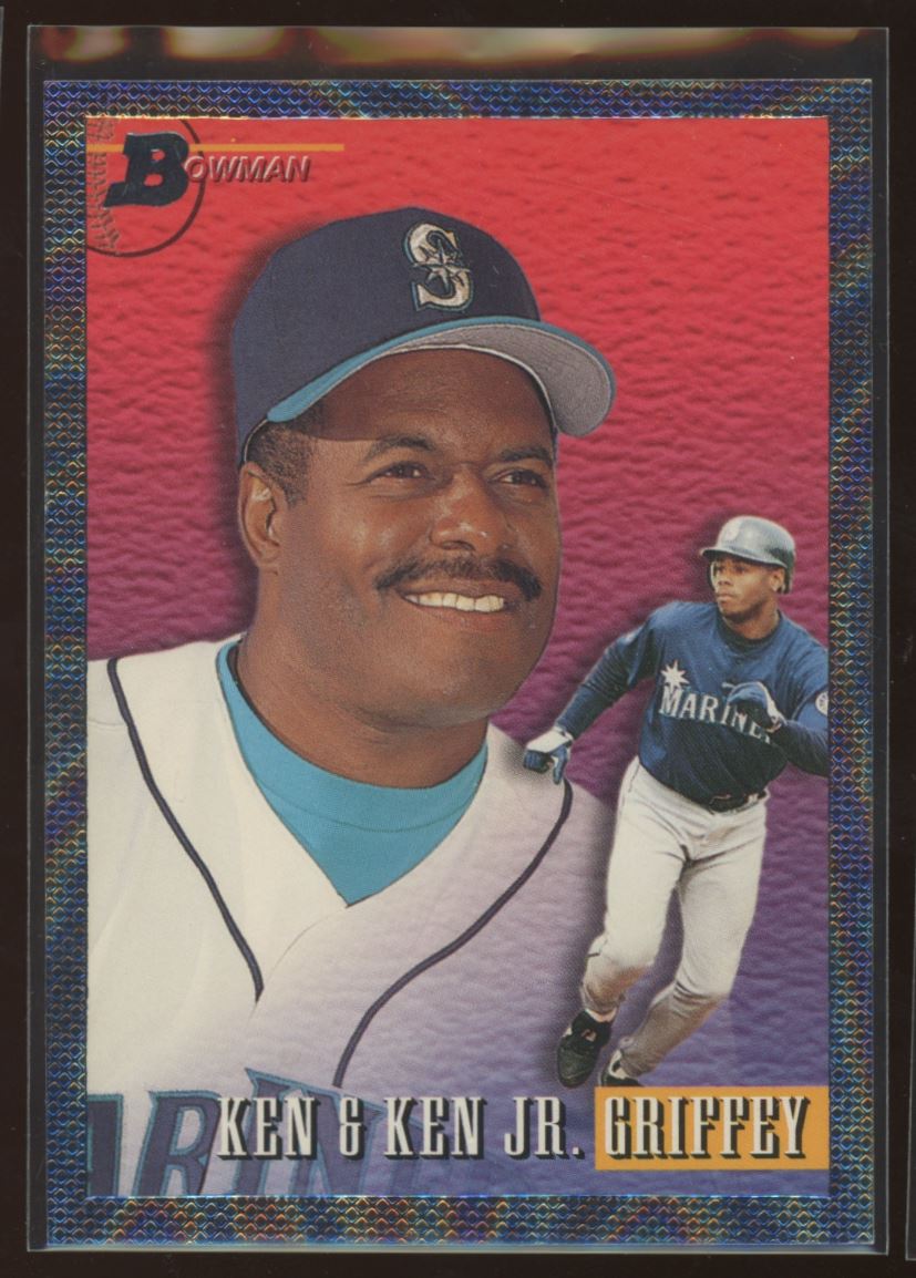 Ken Griffey Jr. & Sr. 1993 Bowman Silver Refractor #703