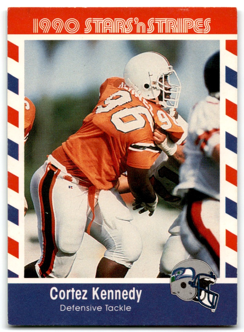 1990 Asher Candy Stars 'n Stripes Cortez Kennedy Seattle