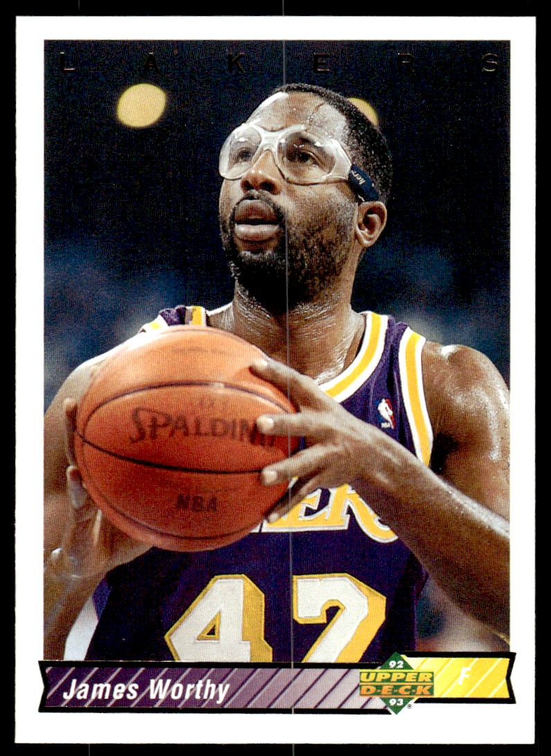 1992-93 Upper Deck Basketball Card James Worthy Los Angeles Lakers