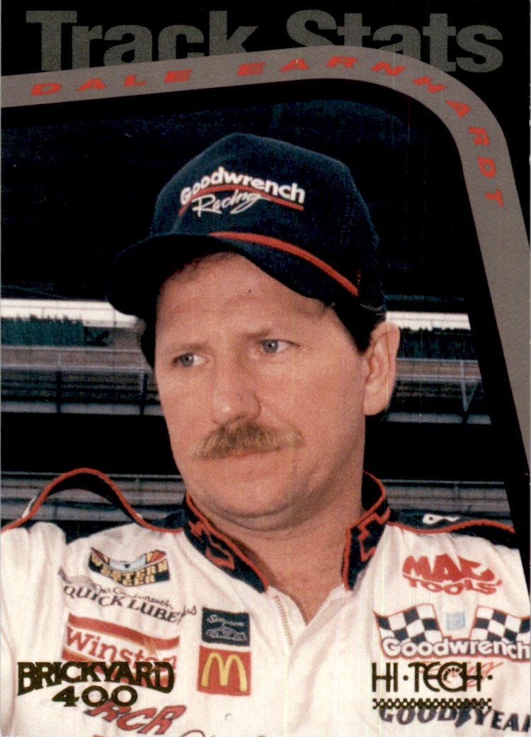 1994 Hi-Tech Cards Track Stats Brickyard 400 Dale Earnhardt #38