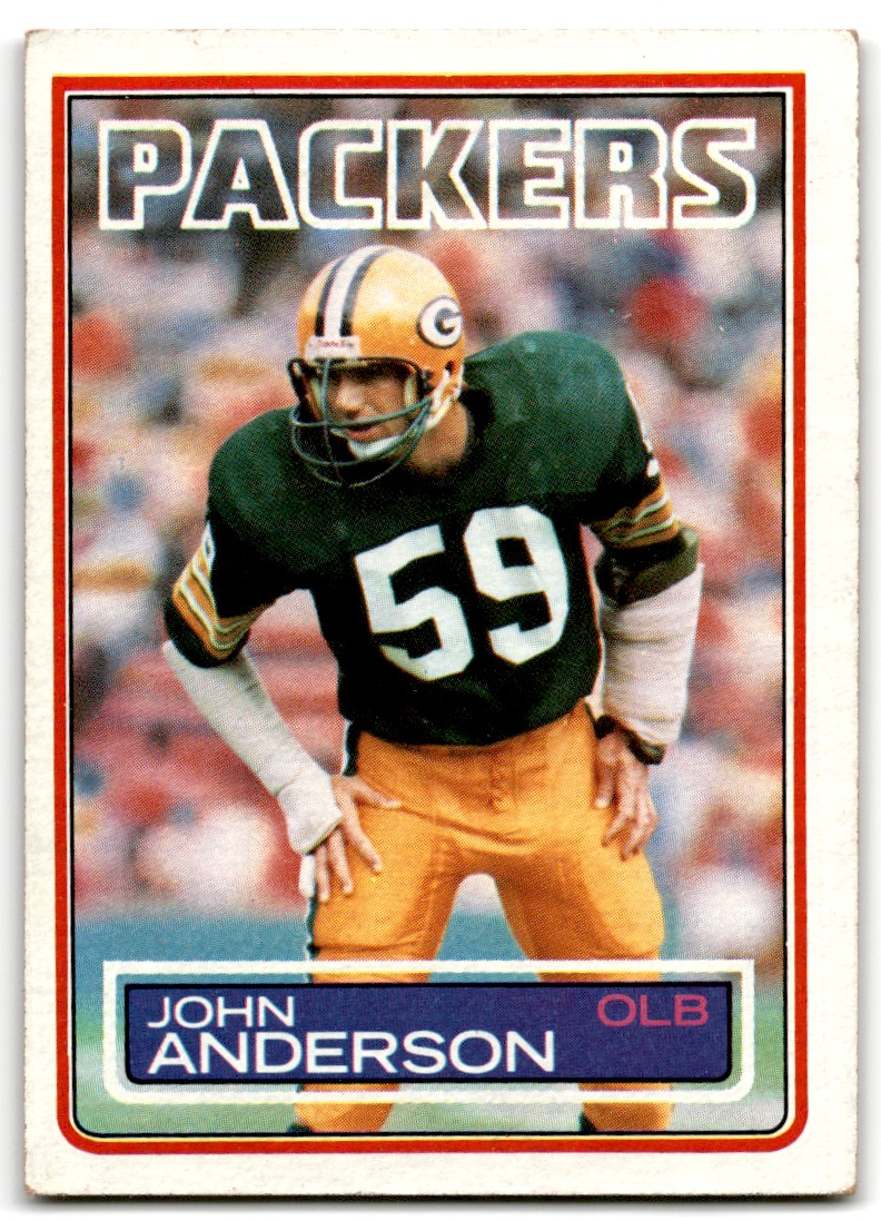 1983 Topps John Anderson Rookie Green Bay Packers #75