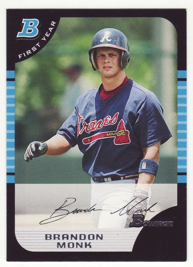 2005 Bowman Draft Picks & Prospects Brandon Monk #BDP53 on Kronozio