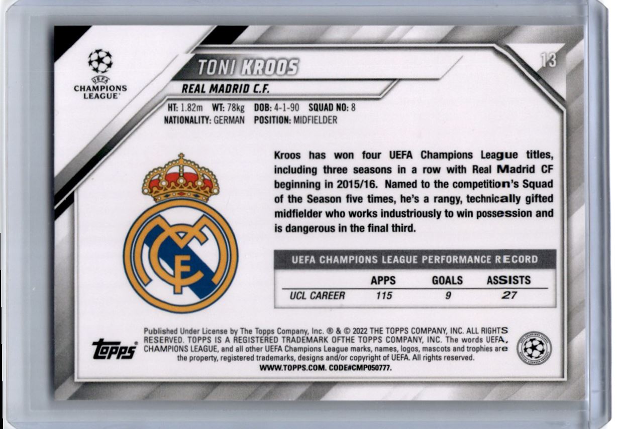 Futera 【Toni Kroos ｜ Mario Gotze】7枚限定 Futera 【Toni Kroos ｜ Mario Gotze】7枚限定 2023-24 Panini