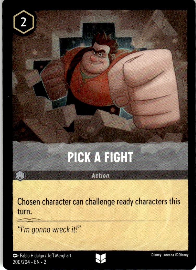 2023 Disney Lorcana - Rise of the Floodborn Pick a Fight Uncommon