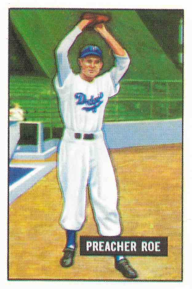 1986 C.C.C. 1951 Bowman Reprint Preacher Roe #118