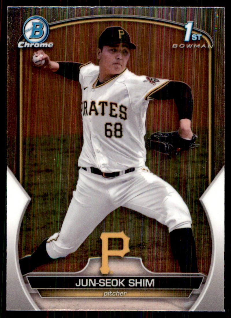 2023 Bowman Chrome Prospects Jun-Seok Shim Pittsburgh Pirates