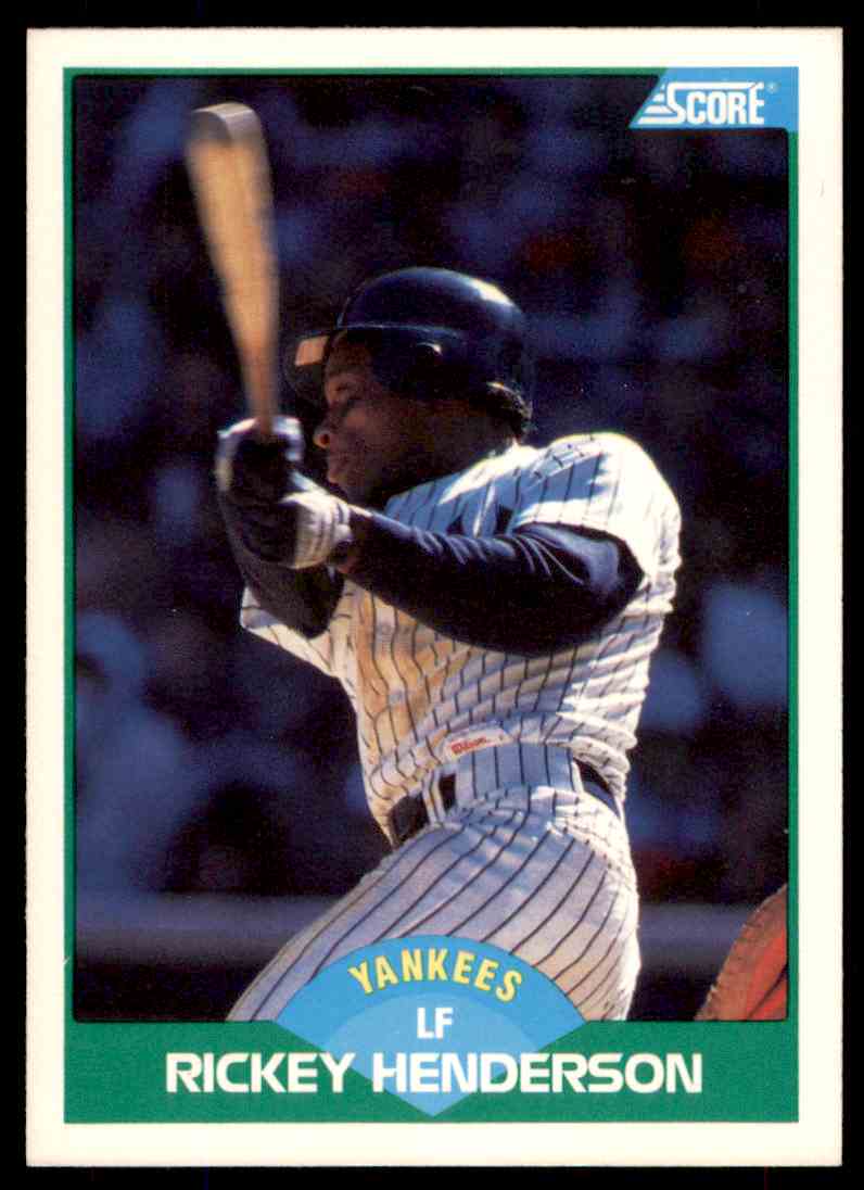 1989 Score Rickey Henderson #70