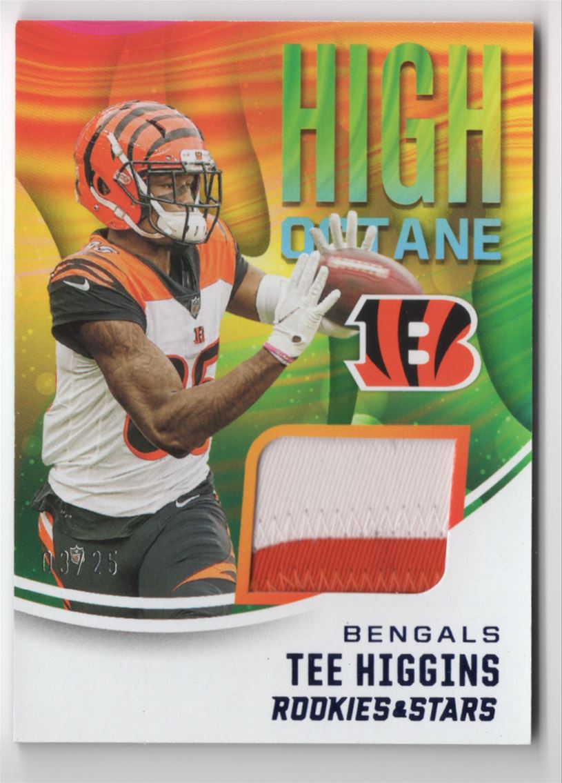 NFLカード Tee Higgins 世界1枚限定パッチカード含む3枚セット Tee Higgins Rookie Card #160 Panini Select Premier Level