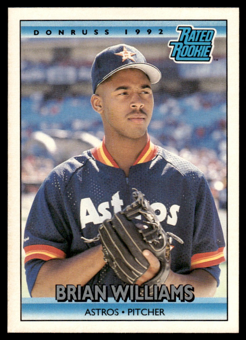 1992 Donruss Brian Williams Rookie Houston Astros #416