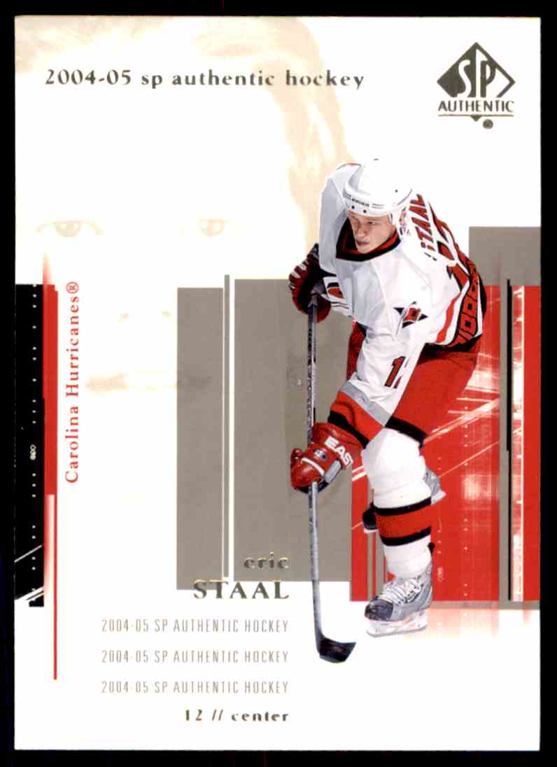 2004-05 Upper Deck SP Authentic NHL Eric Staal #17