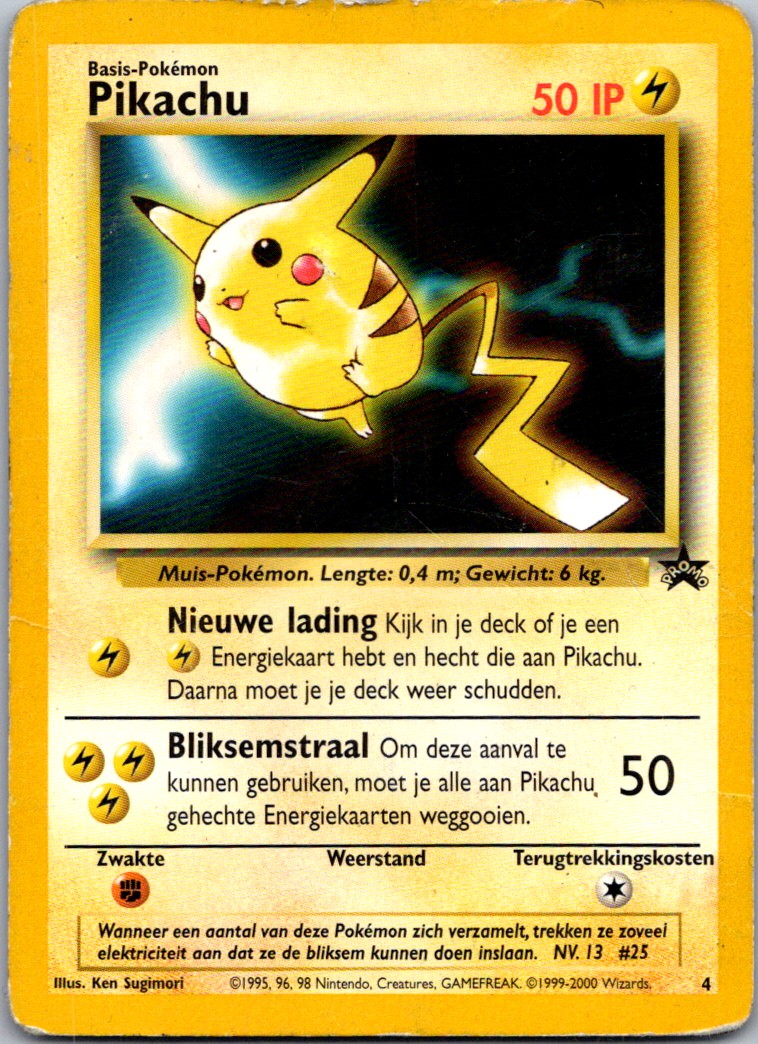 1999 Promos Sets Wizards Black Star Pikachu #4 on Kronozio