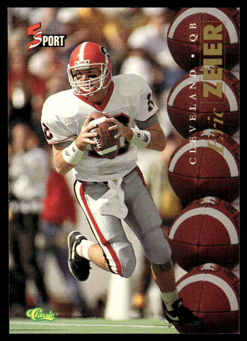 1995 Classic Eric Zeier Rookie Cleveland Browns #84 Georgia