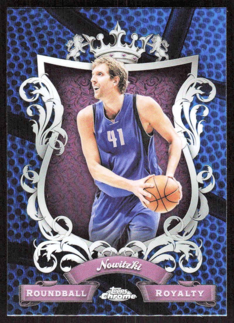 2024-25 3718E TOPPS CHROME BLUE REFRACTOR DIRK NOWITZKI Dallas