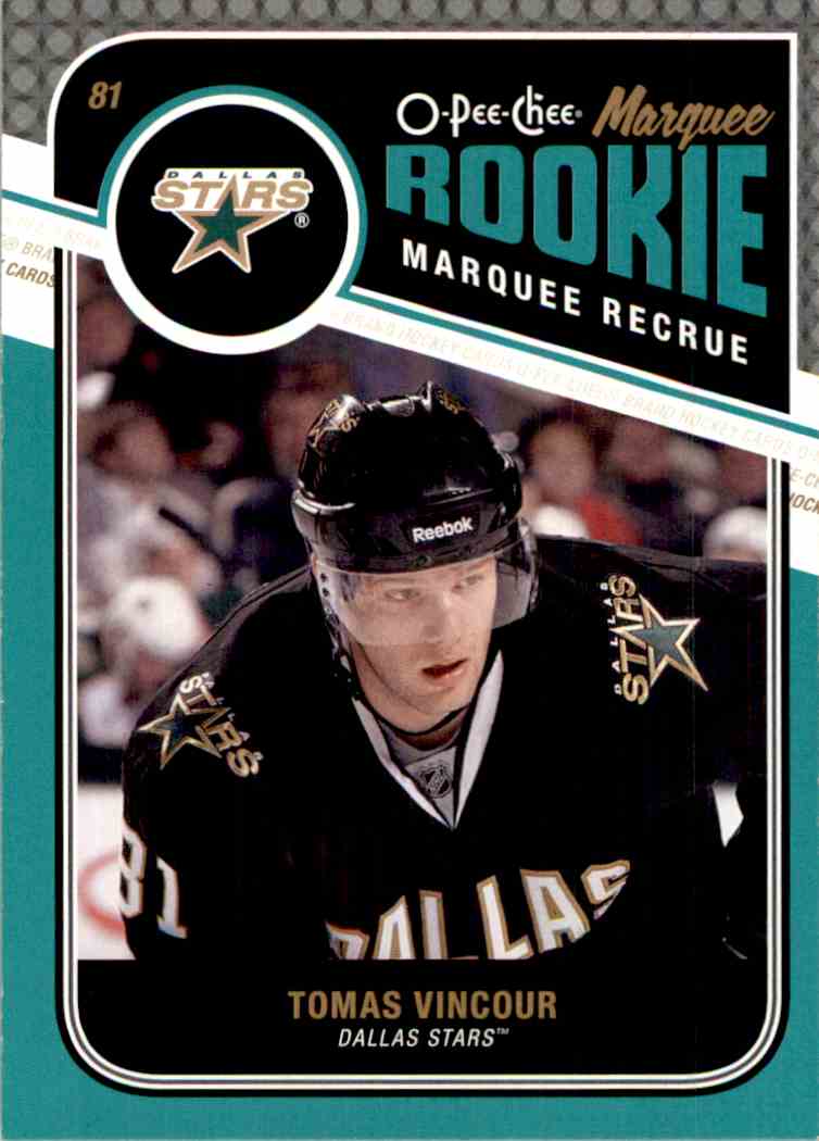 2011-12 O-Pee-Chee Marquee Rookie Tomas Vincour #587