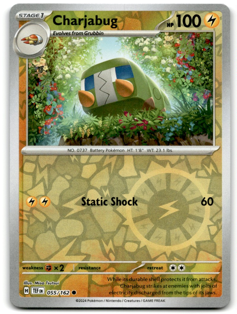 Pokemon Trading Card TCG Charjabug #55 Reverse Holo