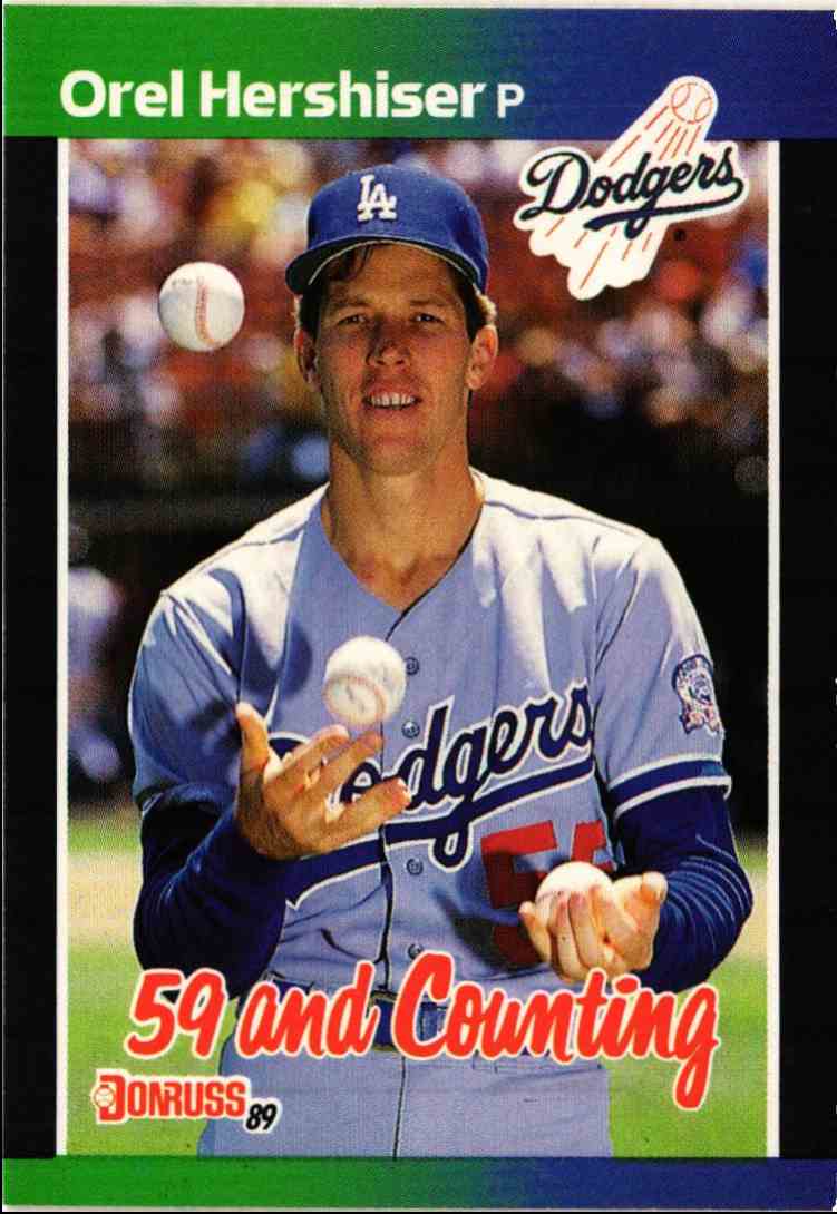 orel hershiser card value